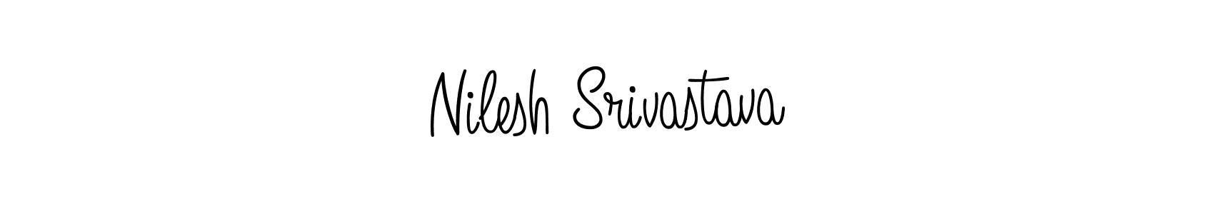 How to make Nilesh Srivastava signature? Angelique-Rose-font-FFP is a professional autograph style. Create handwritten signature for Nilesh Srivastava name. Nilesh Srivastava signature style 5 images and pictures png