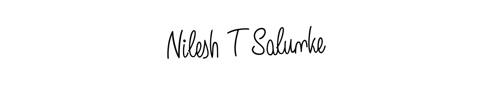 Once you've used our free online signature maker to create your best signature Angelique-Rose-font-FFP style, it's time to enjoy all of the benefits that Nilesh T Salunke name signing documents. Nilesh T Salunke signature style 5 images and pictures png