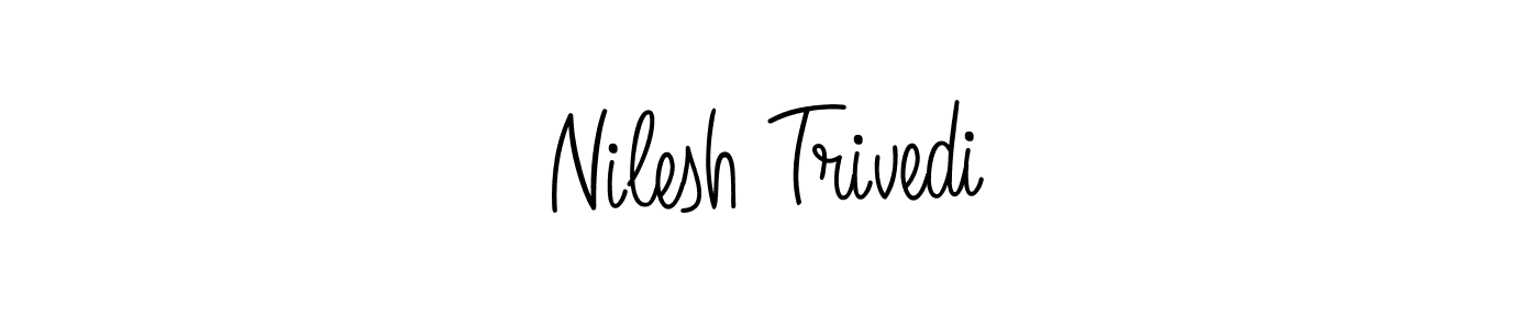 Nilesh Trivedi stylish signature style. Best Handwritten Sign (Angelique-Rose-font-FFP) for my name. Handwritten Signature Collection Ideas for my name Nilesh Trivedi. Nilesh Trivedi signature style 5 images and pictures png