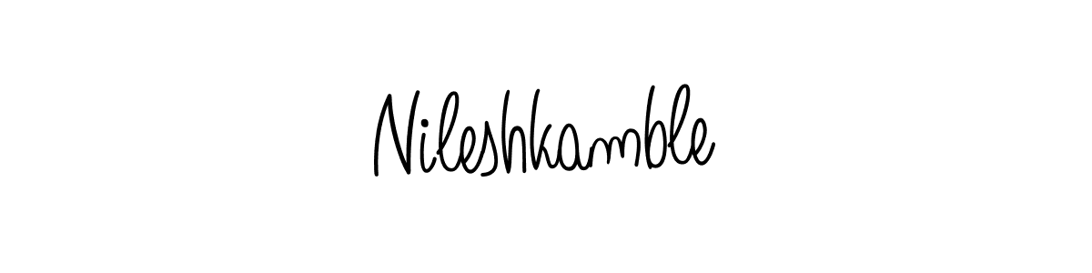It looks lik you need a new signature style for name Nileshkamble. Design unique handwritten (Angelique-Rose-font-FFP) signature with our free signature maker in just a few clicks. Nileshkamble signature style 5 images and pictures png