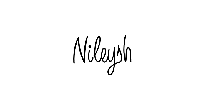 How to Draw Nileysh signature style? Angelique-Rose-font-FFP is a latest design signature styles for name Nileysh. Nileysh signature style 5 images and pictures png