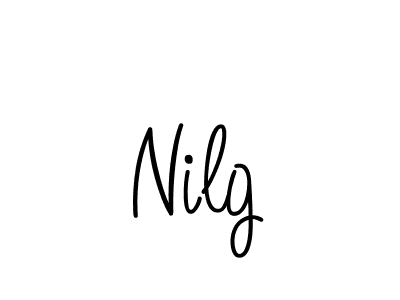 Use a signature maker to create a handwritten signature online. With this signature software, you can design (Angelique-Rose-font-FFP) your own signature for name Nilg. Nilg signature style 5 images and pictures png