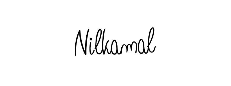 Design your own signature with our free online signature maker. With this signature software, you can create a handwritten (Angelique-Rose-font-FFP) signature for name Nilkamal. Nilkamal signature style 5 images and pictures png