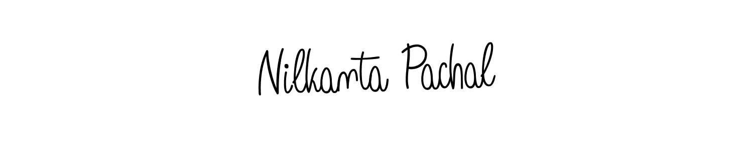 How to make Nilkanta Pachal name signature. Use Angelique-Rose-font-FFP style for creating short signs online. This is the latest handwritten sign. Nilkanta Pachal signature style 5 images and pictures png