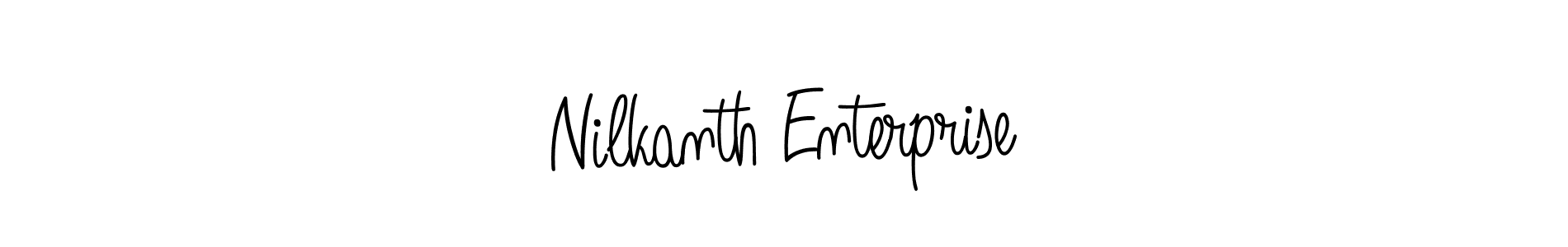 How to make Nilkanth Enterprise signature? Angelique-Rose-font-FFP is a professional autograph style. Create handwritten signature for Nilkanth Enterprise name. Nilkanth Enterprise signature style 5 images and pictures png