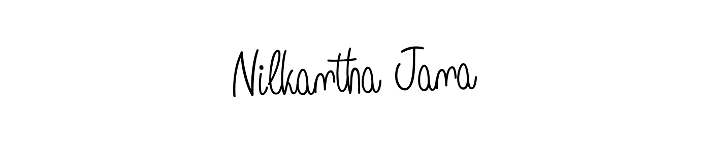 Create a beautiful signature design for name Nilkantha Jana. With this signature (Angelique-Rose-font-FFP) fonts, you can make a handwritten signature for free. Nilkantha Jana signature style 5 images and pictures png