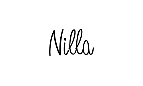 This is the best signature style for the Nilla name. Also you like these signature font (Angelique-Rose-font-FFP). Mix name signature. Nilla signature style 5 images and pictures png