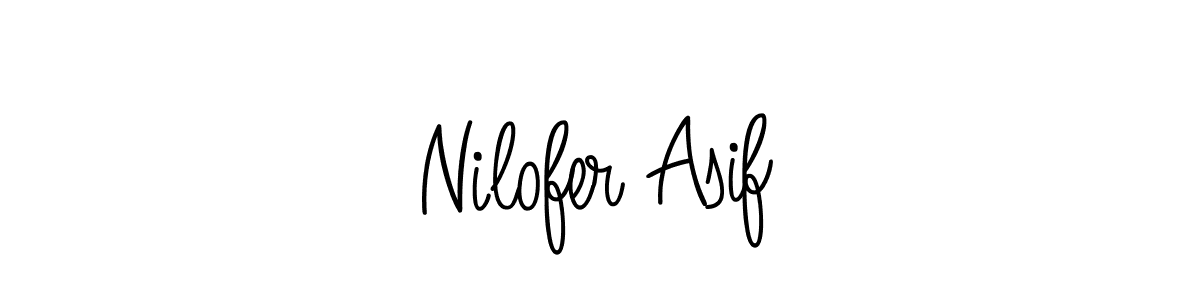 Also we have Nilofer Asif name is the best signature style. Create professional handwritten signature collection using Angelique-Rose-font-FFP autograph style. Nilofer Asif signature style 5 images and pictures png