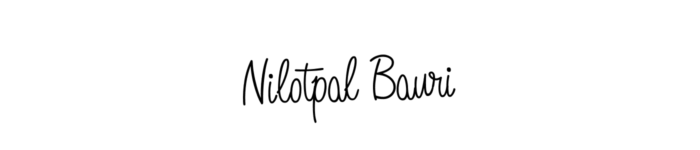 You should practise on your own different ways (Angelique-Rose-font-FFP) to write your name (Nilotpal Bauri) in signature. don't let someone else do it for you. Nilotpal Bauri signature style 5 images and pictures png