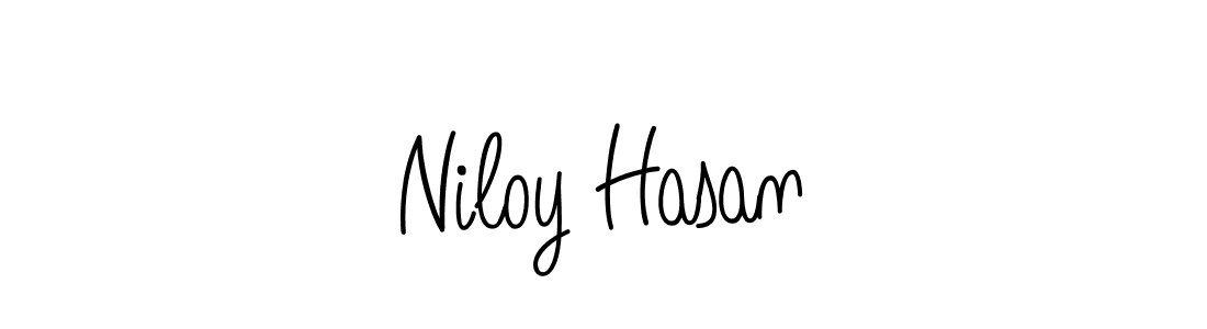 Design your own signature with our free online signature maker. With this signature software, you can create a handwritten (Angelique-Rose-font-FFP) signature for name Niloy Hasan. Niloy Hasan signature style 5 images and pictures png
