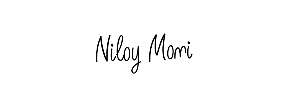 The best way (Angelique-Rose-font-FFP) to make a short signature is to pick only two or three words in your name. The name Niloy Moni include a total of six letters. For converting this name. Niloy Moni signature style 5 images and pictures png