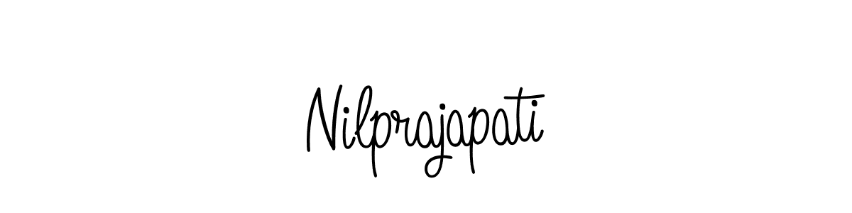 Use a signature maker to create a handwritten signature online. With this signature software, you can design (Angelique-Rose-font-FFP) your own signature for name Nilprajapati. Nilprajapati signature style 5 images and pictures png