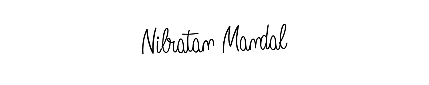 Nilratan Mandal stylish signature style. Best Handwritten Sign (Angelique-Rose-font-FFP) for my name. Handwritten Signature Collection Ideas for my name Nilratan Mandal. Nilratan Mandal signature style 5 images and pictures png
