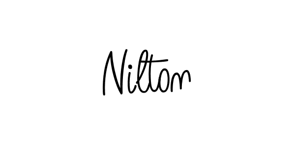 Nilton stylish signature style. Best Handwritten Sign (Angelique-Rose-font-FFP) for my name. Handwritten Signature Collection Ideas for my name Nilton. Nilton signature style 5 images and pictures png