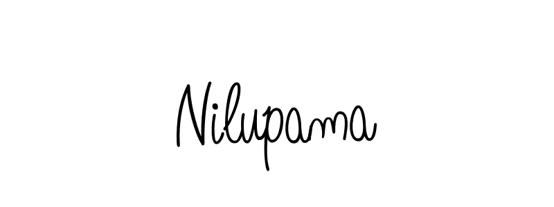 How to make Nilupama name signature. Use Angelique-Rose-font-FFP style for creating short signs online. This is the latest handwritten sign. Nilupama signature style 5 images and pictures png