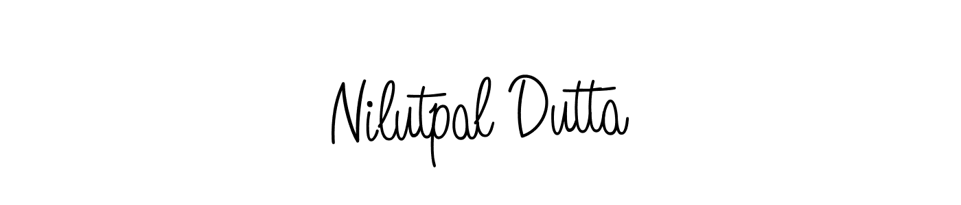 How to make Nilutpal Dutta name signature. Use Angelique-Rose-font-FFP style for creating short signs online. This is the latest handwritten sign. Nilutpal Dutta signature style 5 images and pictures png