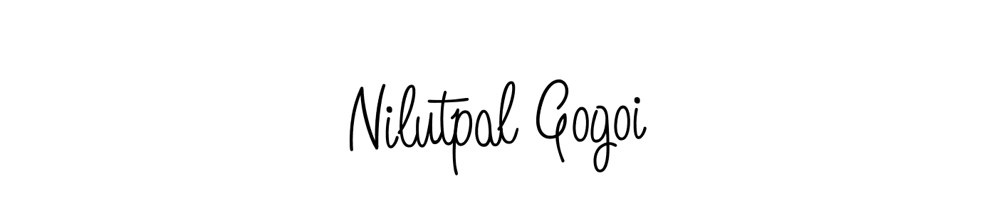 Make a short Nilutpal Gogoi signature style. Manage your documents anywhere anytime using Angelique-Rose-font-FFP. Create and add eSignatures, submit forms, share and send files easily. Nilutpal Gogoi signature style 5 images and pictures png