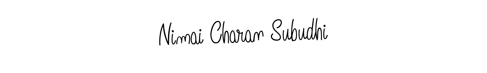 The best way (Angelique-Rose-font-FFP) to make a short signature is to pick only two or three words in your name. The name Nimai Charan Subudhi include a total of six letters. For converting this name. Nimai Charan Subudhi signature style 5 images and pictures png