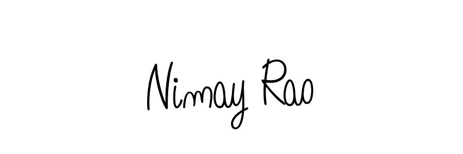 Similarly Angelique-Rose-font-FFP is the best handwritten signature design. Signature creator online .You can use it as an online autograph creator for name Nimay Rao. Nimay Rao signature style 5 images and pictures png