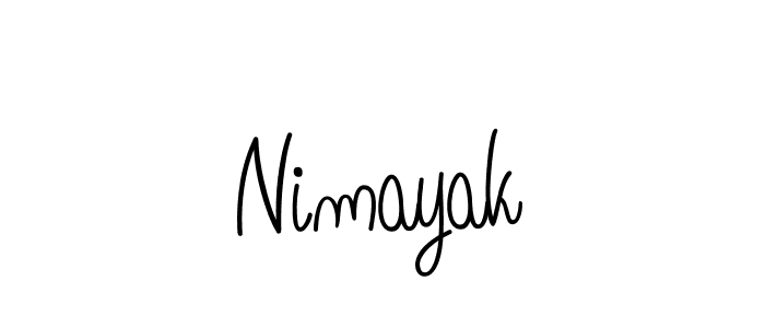 Design your own signature with our free online signature maker. With this signature software, you can create a handwritten (Angelique-Rose-font-FFP) signature for name Nimayak. Nimayak signature style 5 images and pictures png