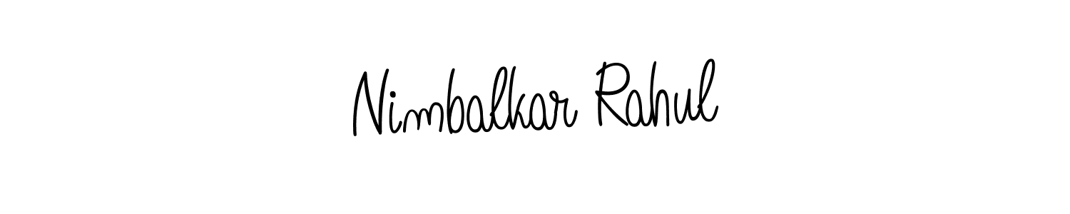 Make a short Nimbalkar Rahul signature style. Manage your documents anywhere anytime using Angelique-Rose-font-FFP. Create and add eSignatures, submit forms, share and send files easily. Nimbalkar Rahul signature style 5 images and pictures png