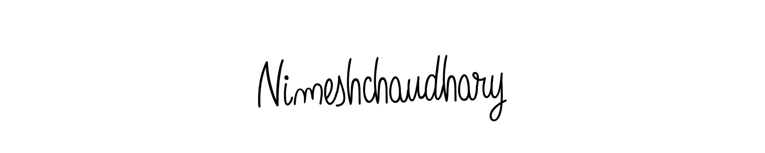 Similarly Angelique-Rose-font-FFP is the best handwritten signature design. Signature creator online .You can use it as an online autograph creator for name Nimeshchaudhary. Nimeshchaudhary signature style 5 images and pictures png