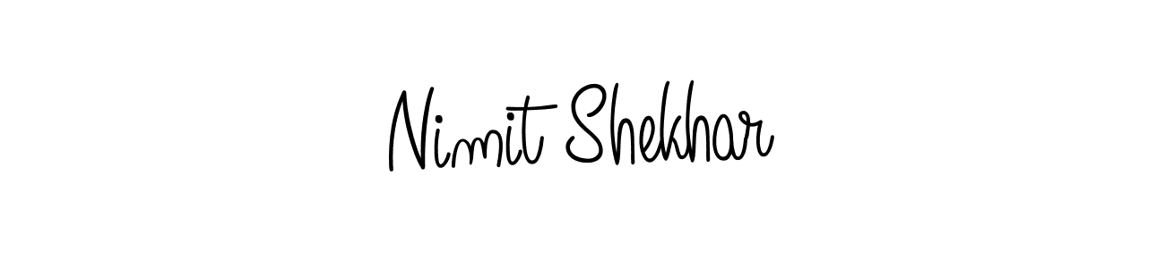Make a beautiful signature design for name Nimit Shekhar. With this signature (Angelique-Rose-font-FFP) style, you can create a handwritten signature for free. Nimit Shekhar signature style 5 images and pictures png