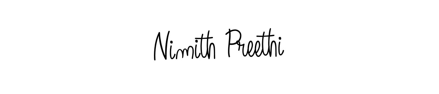 Create a beautiful signature design for name Nimith Preethi. With this signature (Angelique-Rose-font-FFP) fonts, you can make a handwritten signature for free. Nimith Preethi signature style 5 images and pictures png