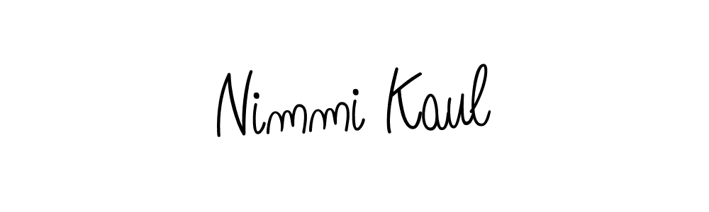 How to make Nimmi Kaul signature? Angelique-Rose-font-FFP is a professional autograph style. Create handwritten signature for Nimmi Kaul name. Nimmi Kaul signature style 5 images and pictures png