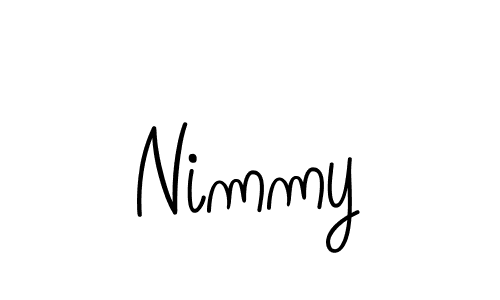 How to make Nimmy name signature. Use Angelique-Rose-font-FFP style for creating short signs online. This is the latest handwritten sign. Nimmy signature style 5 images and pictures png