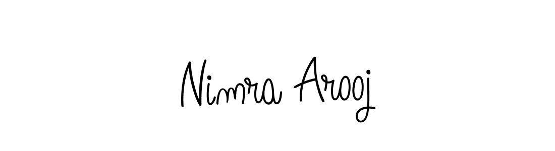 Angelique-Rose-font-FFP is a professional signature style that is perfect for those who want to add a touch of class to their signature. It is also a great choice for those who want to make their signature more unique. Get Nimra Arooj name to fancy signature for free. Nimra Arooj signature style 5 images and pictures png