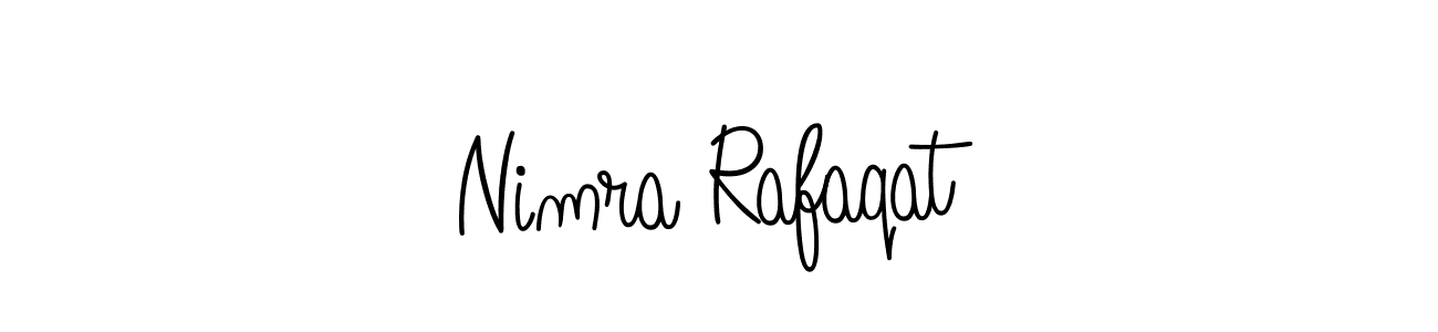 Create a beautiful signature design for name Nimra Rafaqat. With this signature (Angelique-Rose-font-FFP) fonts, you can make a handwritten signature for free. Nimra Rafaqat signature style 5 images and pictures png