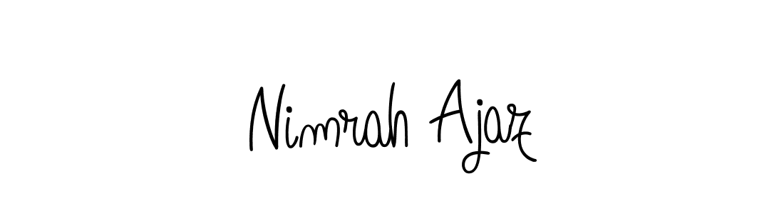 This is the best signature style for the Nimrah Ajaz name. Also you like these signature font (Angelique-Rose-font-FFP). Mix name signature. Nimrah Ajaz signature style 5 images and pictures png