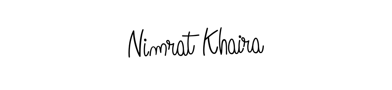 Make a beautiful signature design for name Nimrat Khaira. Use this online signature maker to create a handwritten signature for free. Nimrat Khaira signature style 5 images and pictures png