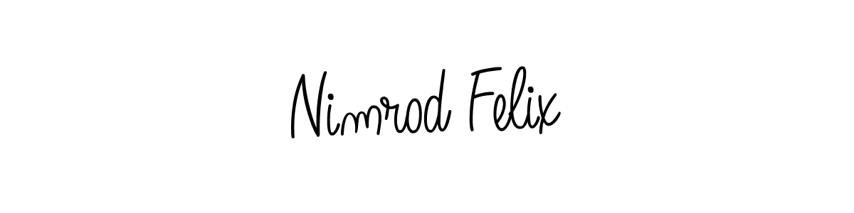 This is the best signature style for the Nimrod Felix name. Also you like these signature font (Angelique-Rose-font-FFP). Mix name signature. Nimrod Felix signature style 5 images and pictures png