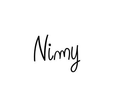 You should practise on your own different ways (Angelique-Rose-font-FFP) to write your name (Nimy) in signature. don't let someone else do it for you. Nimy signature style 5 images and pictures png