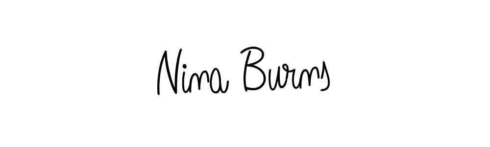 Best and Professional Signature Style for Nina Burns. Angelique-Rose-font-FFP Best Signature Style Collection. Nina Burns signature style 5 images and pictures png