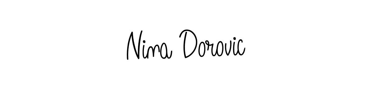 Similarly Angelique-Rose-font-FFP is the best handwritten signature design. Signature creator online .You can use it as an online autograph creator for name Nina Dorovic. Nina Dorovic signature style 5 images and pictures png