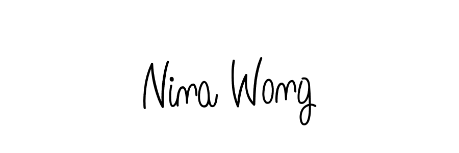 Angelique-Rose-font-FFP is a professional signature style that is perfect for those who want to add a touch of class to their signature. It is also a great choice for those who want to make their signature more unique. Get Nina Wong name to fancy signature for free. Nina Wong signature style 5 images and pictures png