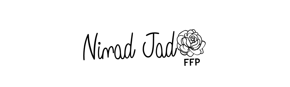 Ninad Jad8 stylish signature style. Best Handwritten Sign (Angelique-Rose-font-FFP) for my name. Handwritten Signature Collection Ideas for my name Ninad Jad8. Ninad Jad8 signature style 5 images and pictures png