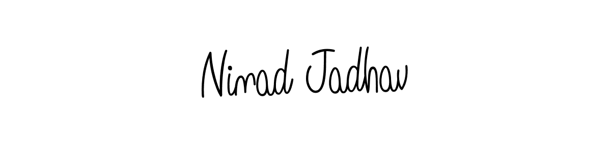 Angelique-Rose-font-FFP is a professional signature style that is perfect for those who want to add a touch of class to their signature. It is also a great choice for those who want to make their signature more unique. Get Ninad Jadhav name to fancy signature for free. Ninad Jadhav signature style 5 images and pictures png