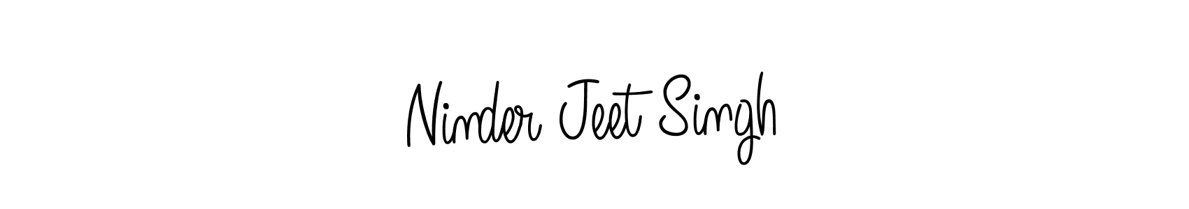 This is the best signature style for the Ninder Jeet Singh name. Also you like these signature font (Angelique-Rose-font-FFP). Mix name signature. Ninder Jeet Singh signature style 5 images and pictures png