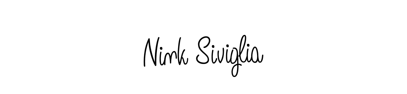 This is the best signature style for the Nink Siviglia name. Also you like these signature font (Angelique-Rose-font-FFP). Mix name signature. Nink Siviglia signature style 5 images and pictures png
