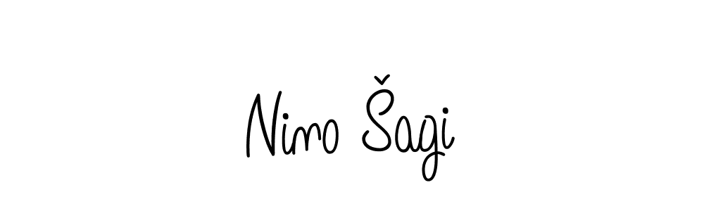 if you are searching for the best signature style for your name Nino Šagi. so please give up your signature search. here we have designed multiple signature styles  using Angelique-Rose-font-FFP. Nino Šagi signature style 5 images and pictures png