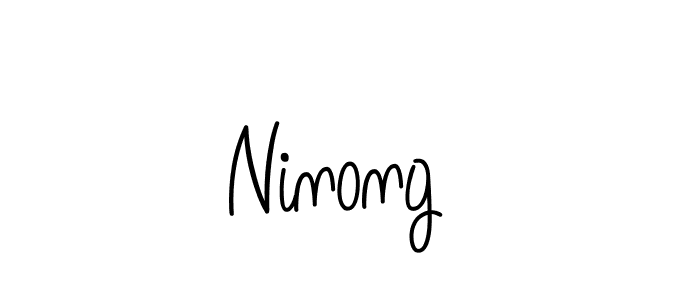 This is the best signature style for the Ninong  name. Also you like these signature font (Angelique-Rose-font-FFP). Mix name signature. Ninong  signature style 5 images and pictures png