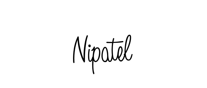 How to make Nipatel signature? Angelique-Rose-font-FFP is a professional autograph style. Create handwritten signature for Nipatel name. Nipatel signature style 5 images and pictures png