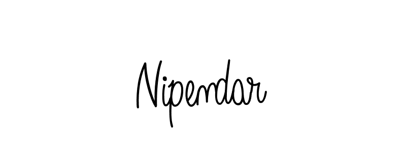 Make a beautiful signature design for name Nipendar. With this signature (Angelique-Rose-font-FFP) style, you can create a handwritten signature for free. Nipendar signature style 5 images and pictures png