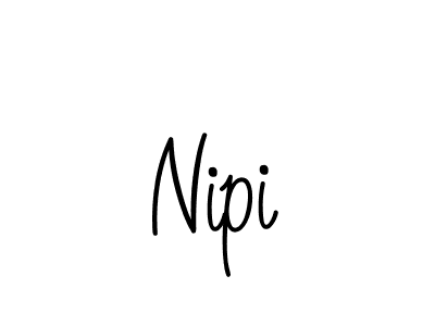 Design your own signature with our free online signature maker. With this signature software, you can create a handwritten (Angelique-Rose-font-FFP) signature for name Nipi. Nipi signature style 5 images and pictures png