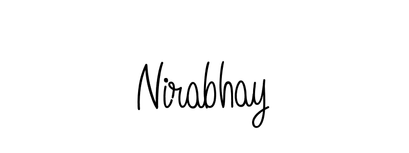 It looks lik you need a new signature style for name Nirabhay. Design unique handwritten (Angelique-Rose-font-FFP) signature with our free signature maker in just a few clicks. Nirabhay signature style 5 images and pictures png