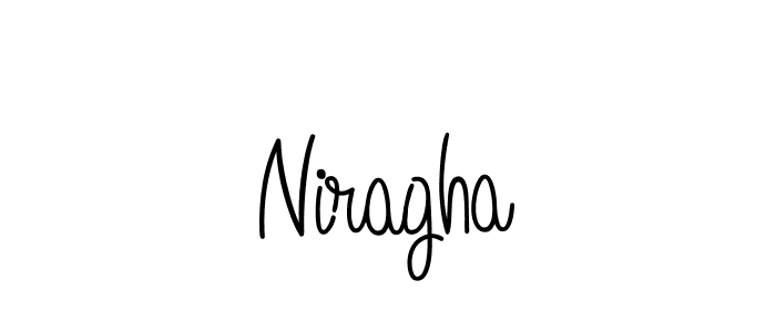 How to make Niragha name signature. Use Angelique-Rose-font-FFP style for creating short signs online. This is the latest handwritten sign. Niragha signature style 5 images and pictures png